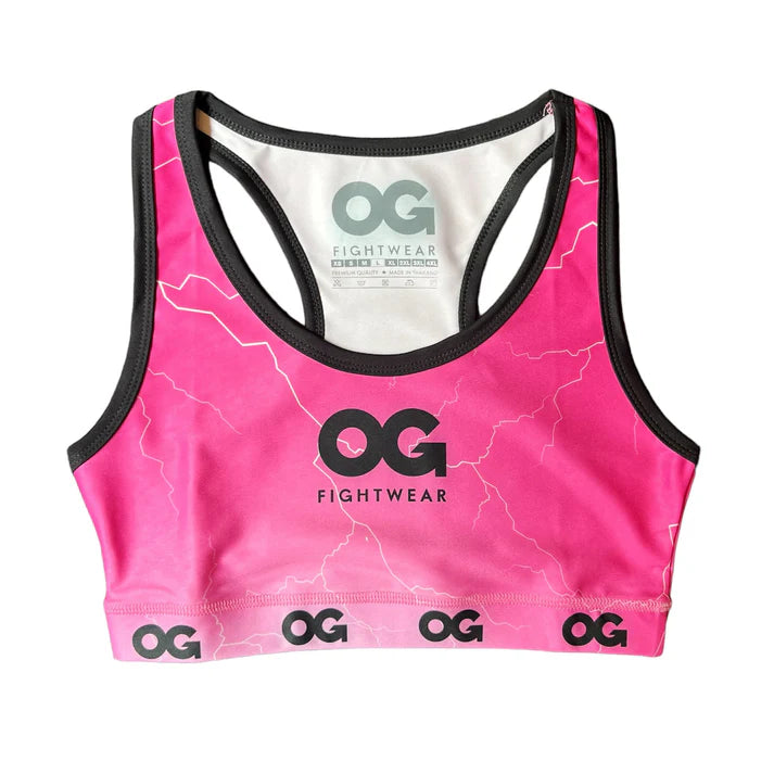 OG - Training Crop Top - (Black/Pink)