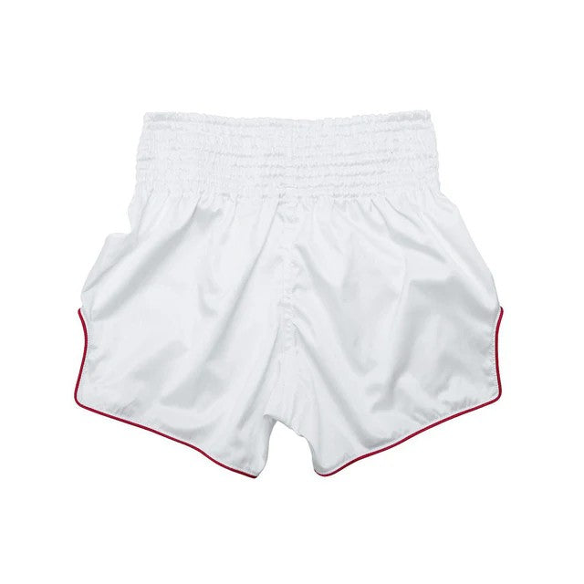 Fairtex MUAY THAI / BOXING SHORTS "ENSO" (White) - BS1918