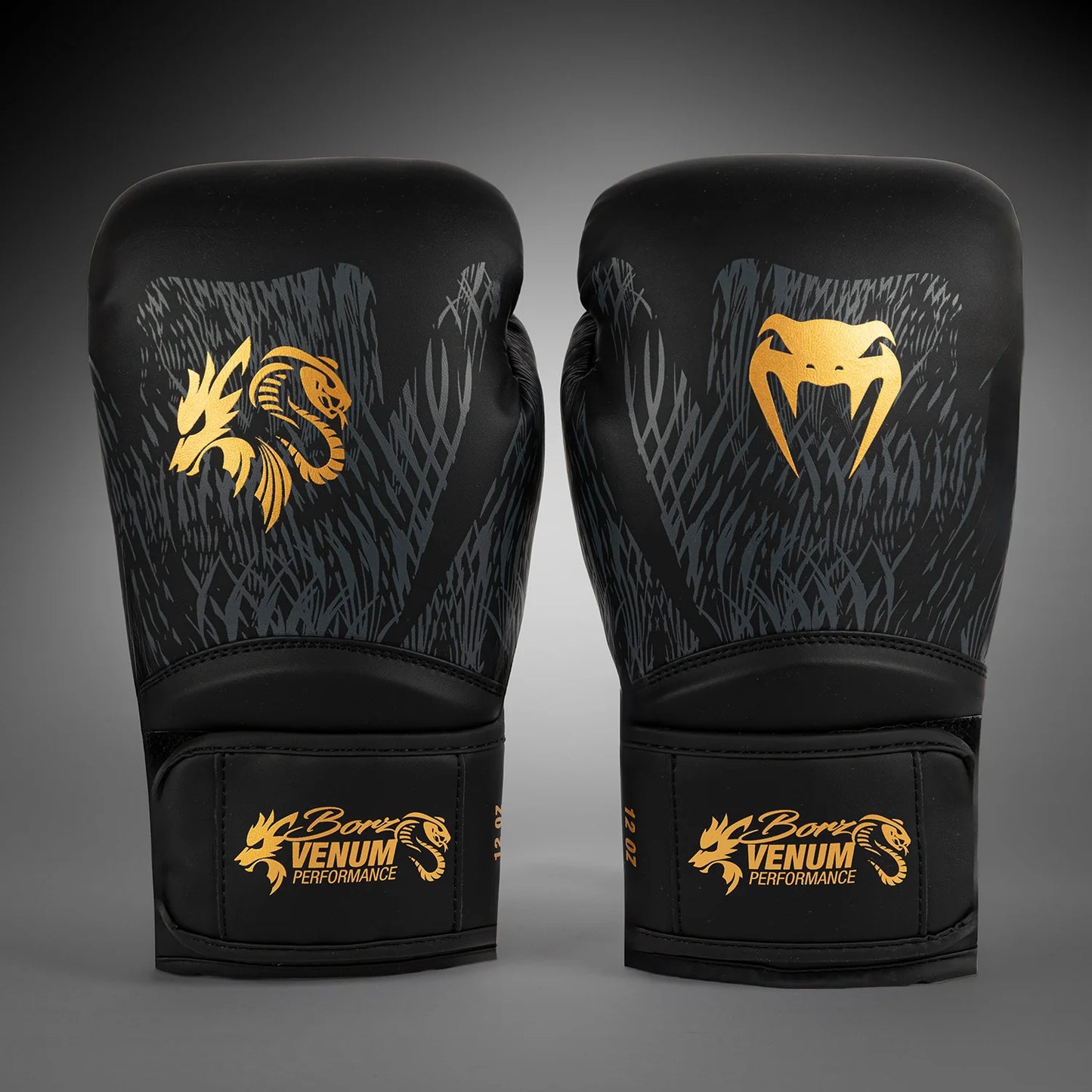 VENUM x CHIMAEV Boxing Gloves (Black/Gold)