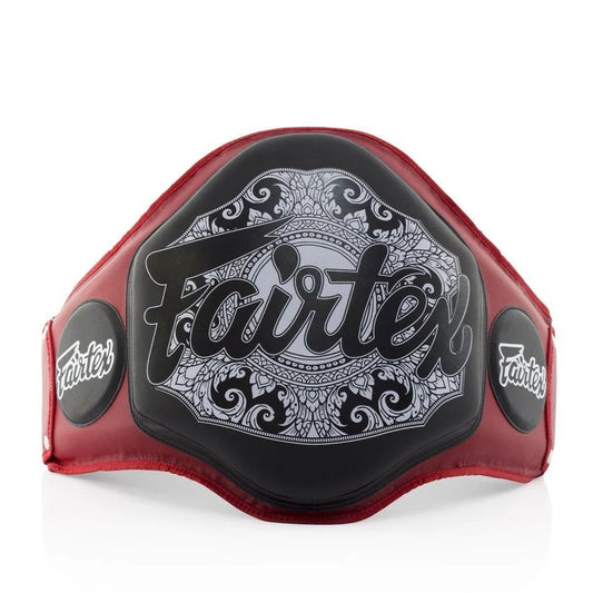 Fairtex BELLY PAD (Trainers Protective Shield) Black/Red - BPV3