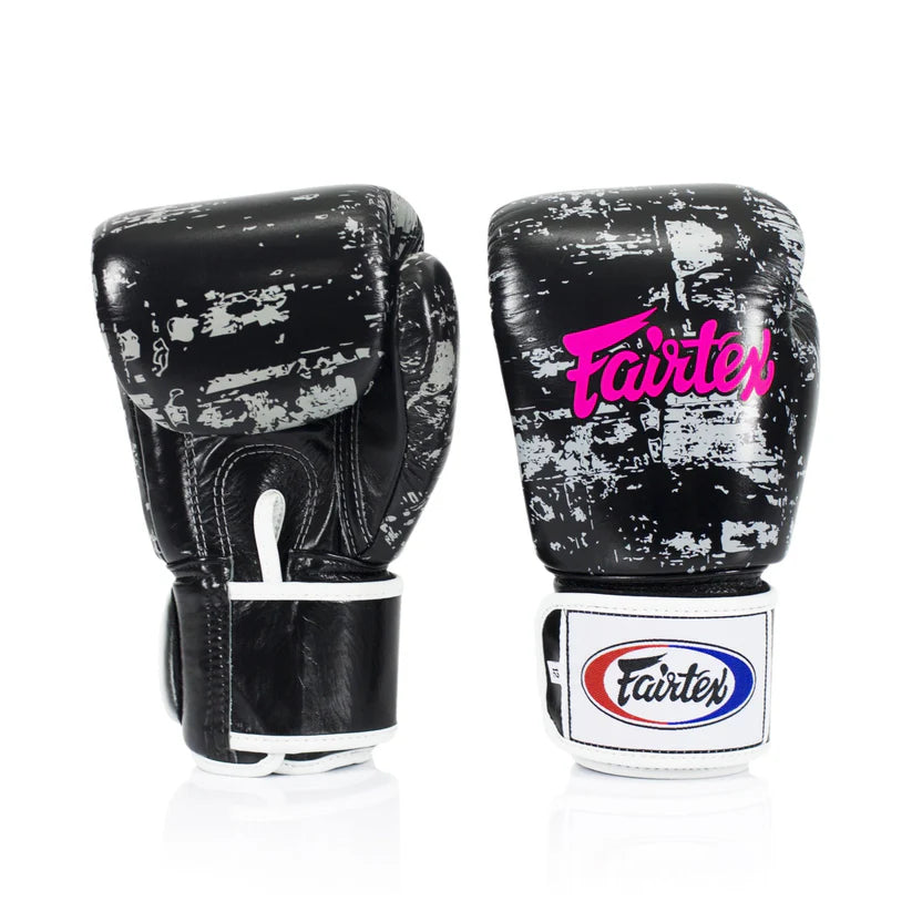 Fairtex BGV1 - MUAY THAI / BOXING GLOVES "DARK CLOUD" Premium Leather