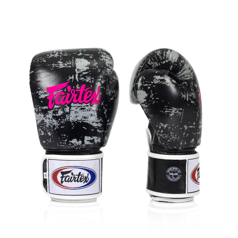Fairtex BGV1 - MUAY THAI / BOXING GLOVES "DARK CLOUD" Premium Leather