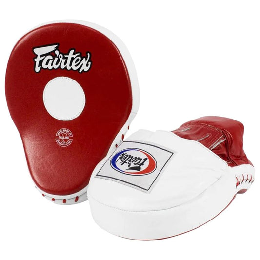 Fairtex "Ultimate Contour" FOCUS MITTS (Red / White) - FMV9