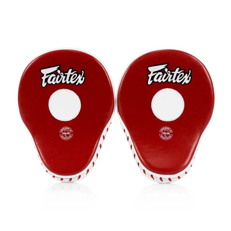 Fairtex "Ultimate Contour" FOCUS MITTS (Red / White) - FMV9