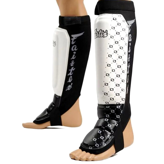 Fairtex NEOPRENE SHIN PADS - SP6 (White/Black)