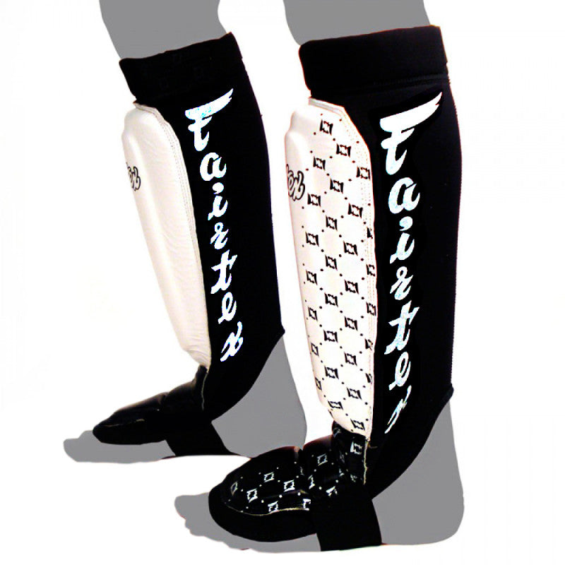 Fairtex NEOPRENE SHIN PADS - SP6 (White/Black)