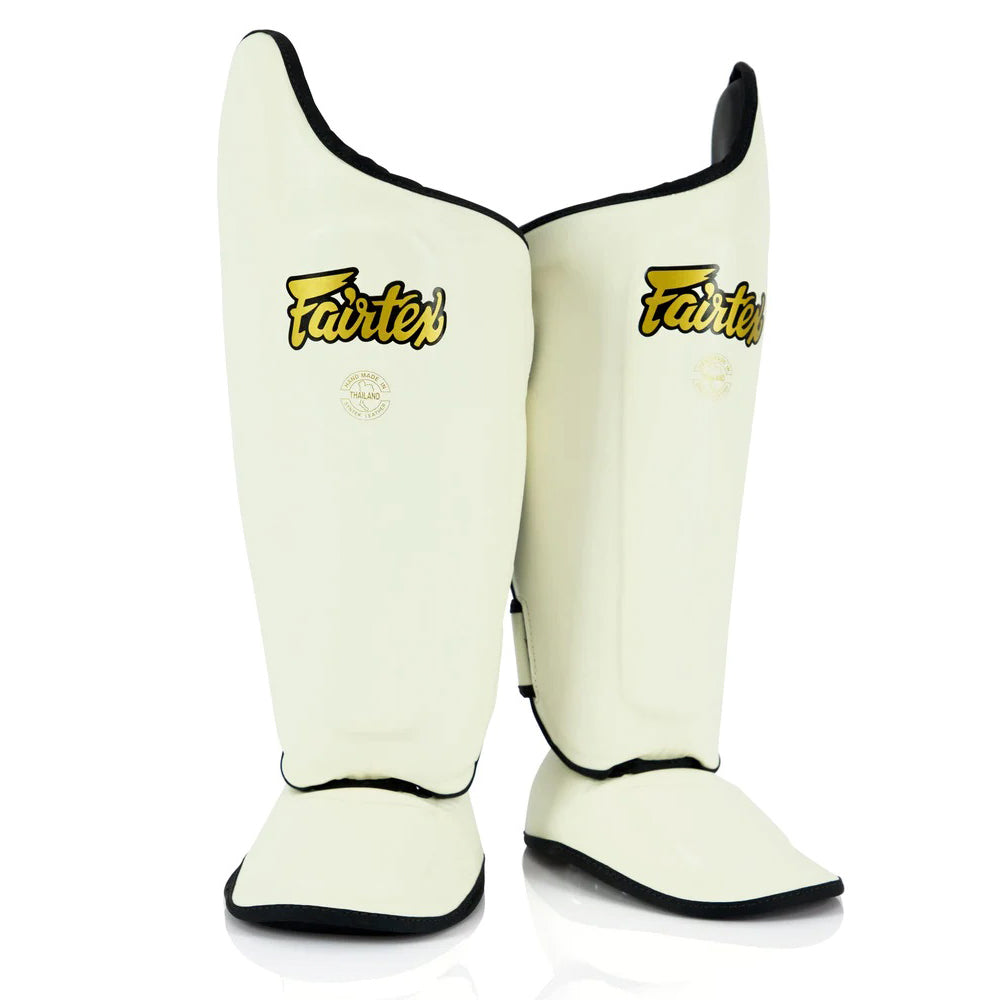 Fairtex SP8-ULTIMATE Competition SHIN PADS (Cream White)
