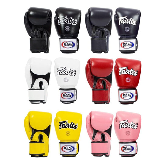 Fairtex BGV1R - Universal BREATHABLE - MUAY THAI / BOXING GLOVES (Colours) Premium Leather