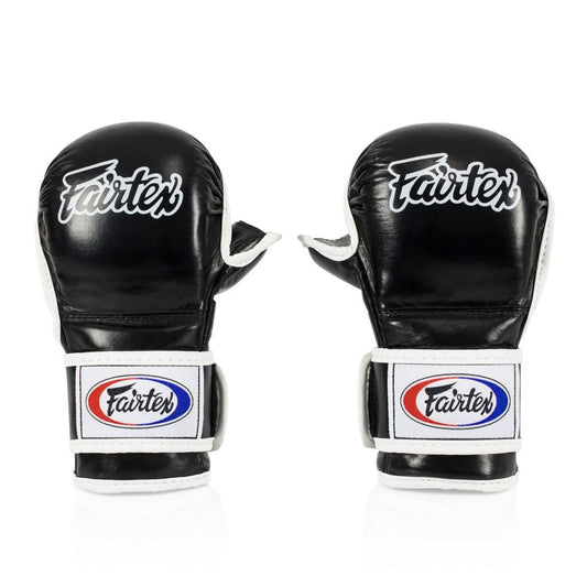 Fairtex FGV15-MMA SPARRING DOUBLE WRIST WRAP GLOVES (Black)