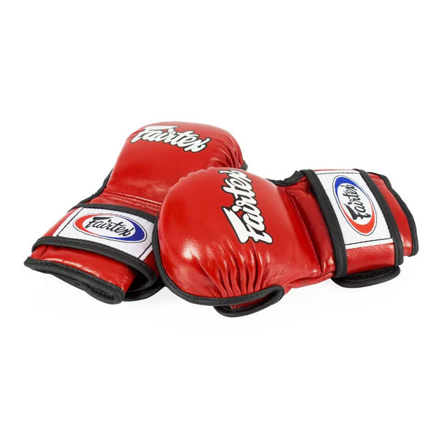 Fairtex FGV15-MMA SPARRING DOUBLE WRIST WRAP GLOVES (Red)