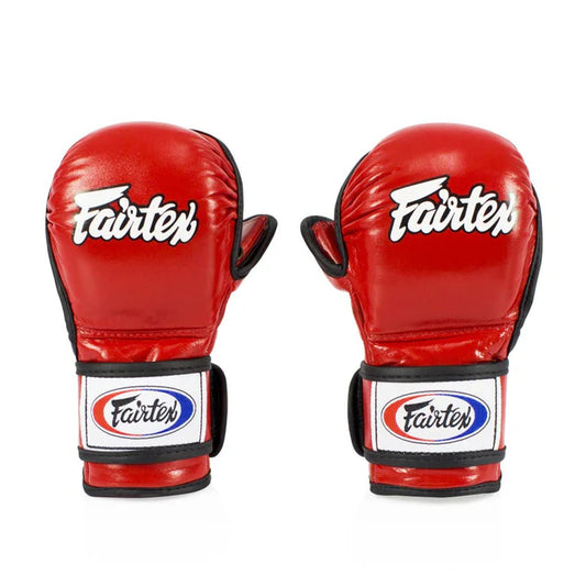 Fairtex FGV15-MMA SPARRING DOUBLE WRIST WRAP GLOVES (Red)