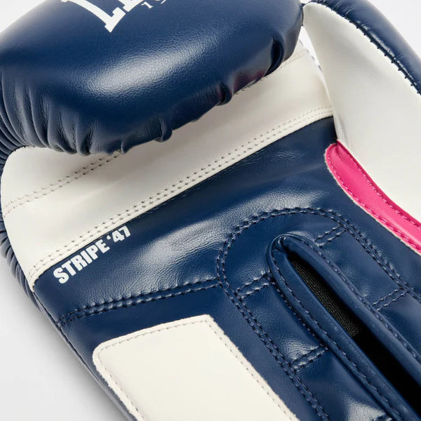 LEONE Gloves - "STRIPE '47 BOXING GLOVES" (Blue) - GN209