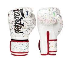 Fairtex BGV14PTR-MUAY THAI / BOXING GLOVES (PAINTER red piping)
