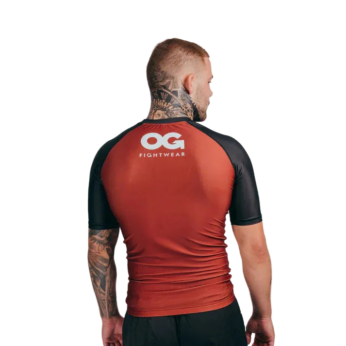 OG - Short Sleeve Rashguard - (Brown)