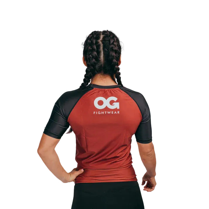 OG - Short Sleeve Rashguard - (Brown)