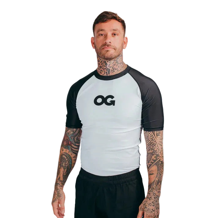 OG - Short Sleeve Rashguard - (White)