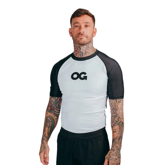 OG - Short Sleeve Rashguard - (White)