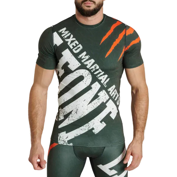LEONE RASHGUARD Primal Instinct (Green) AB942