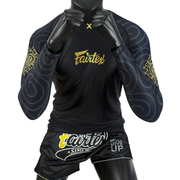 Fairtex PRO LONG SLEEVES RASHGUARD (Ninlapat) - RG6