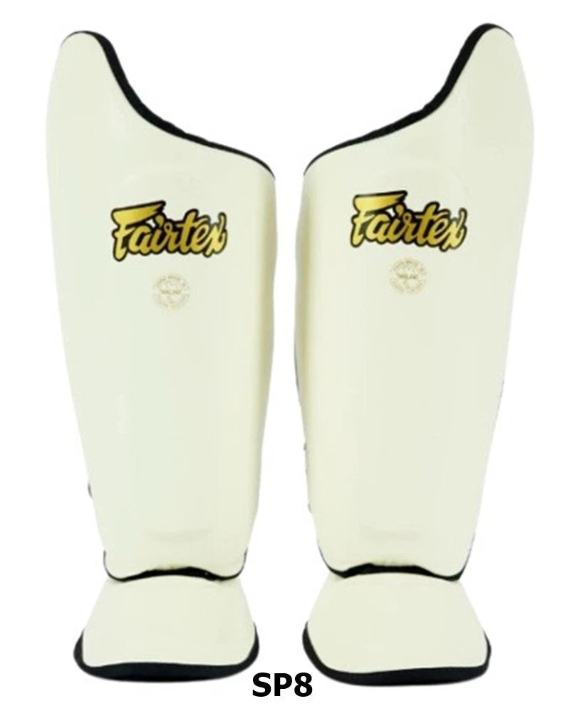 Fairtex SP8-ULTIMATE Competition SHIN PADS (Cream White)