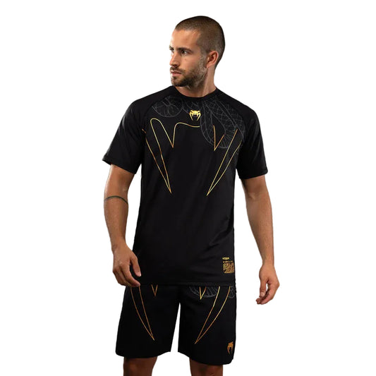 VENUM Serpenti Dry Tech T-Shirt - (Black/Silver/Gold)