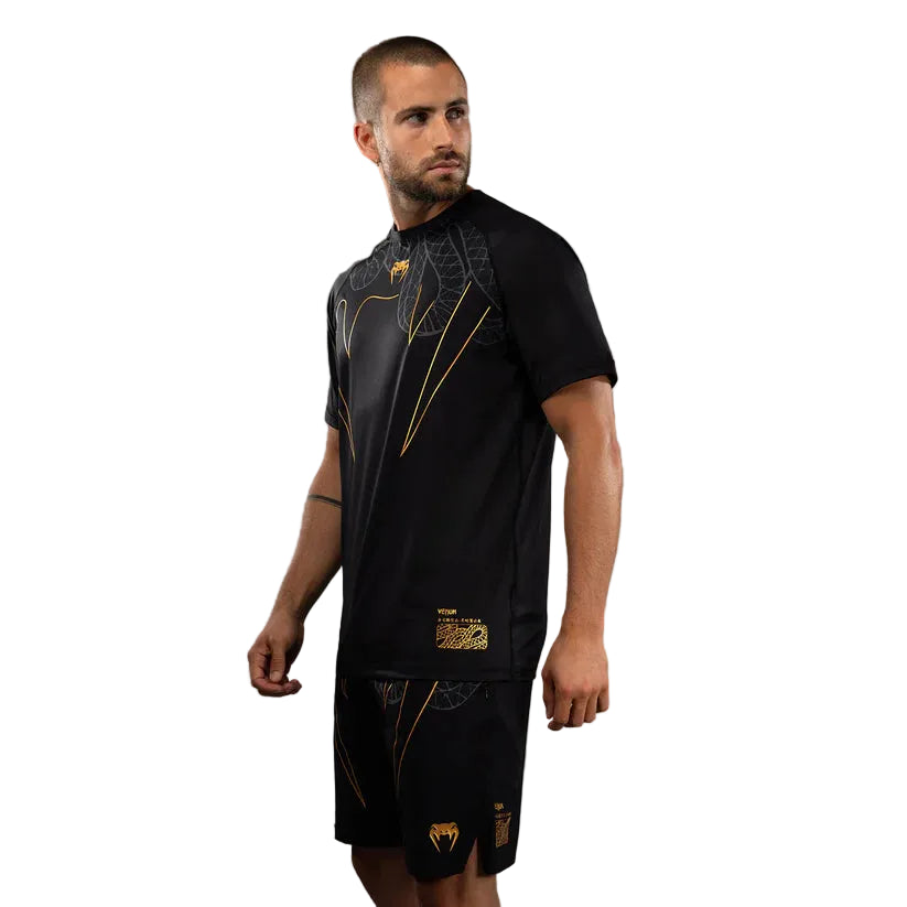 VENUM Serpenti Dry Tech T-Shirt - (Black/Silver/Gold)