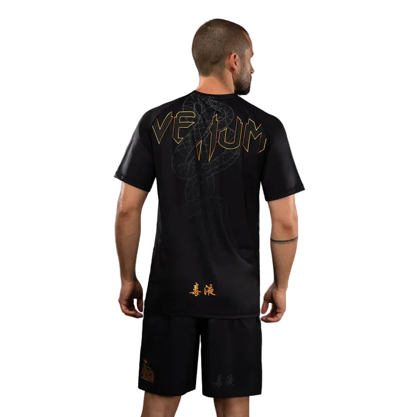 VENUM Serpenti Dry Tech T-Shirt - (Black/Silver/Gold)