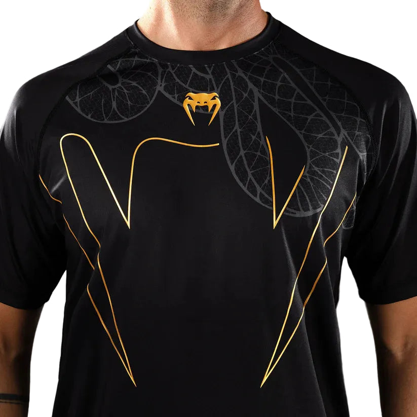 VENUM Serpenti Dry Tech T-Shirt - (Black/Silver/Gold)