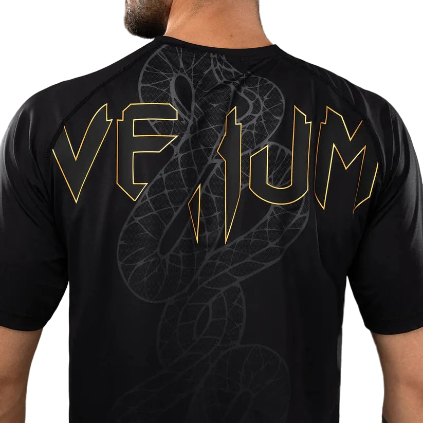 VENUM Serpenti Dry Tech T-Shirt - (Black/Silver/Gold)