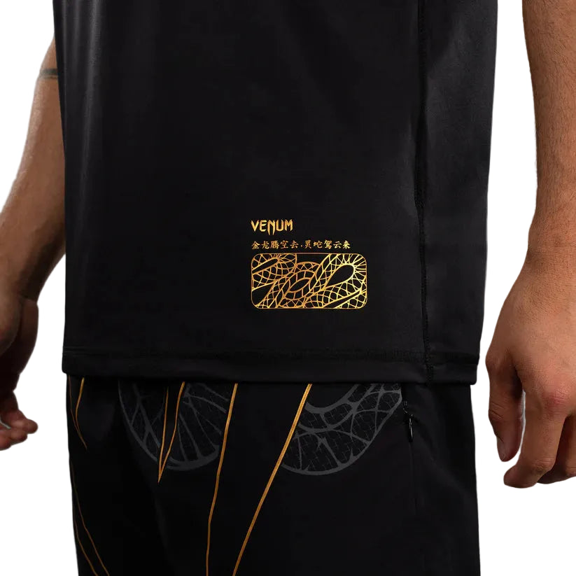 VENUM Serpenti Dry Tech T-Shirt - (Black/Silver/Gold)
