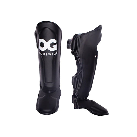 OG - Supermax Shin Guards - (Black)