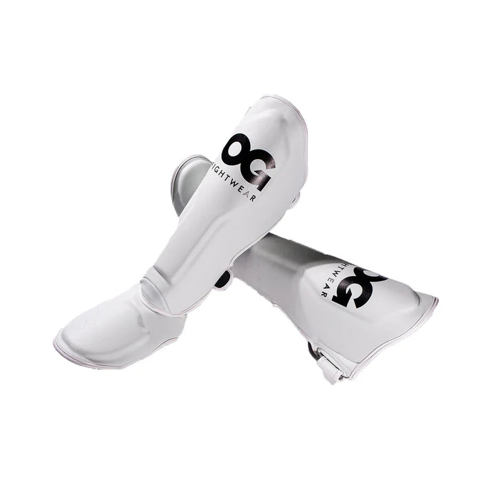 OG - Supermax Shin Guards - (White Pastel)