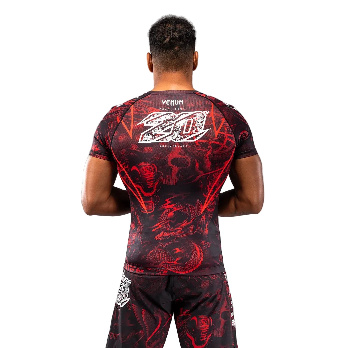 VENUM RASHGUARD 20th Anniversary Short Sleeve (Black/Red)