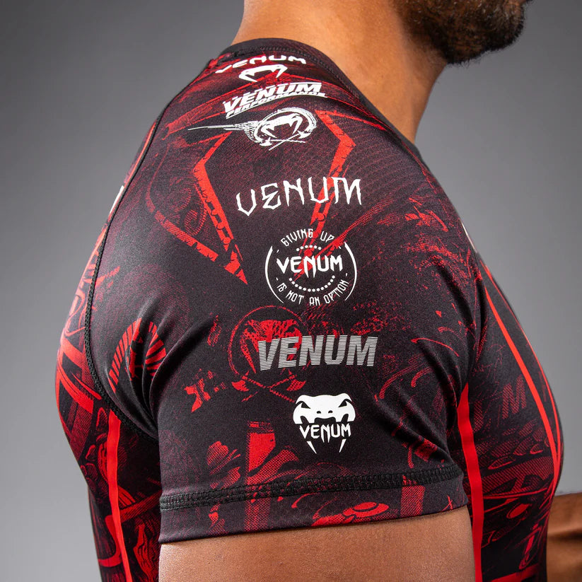 VENUM RASHGUARD 20th Anniversary Short Sleeve (Black/Red)