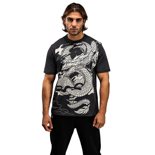 VENUM Dragon's Flight Men's T-Shirt (Charcoal Grey/Cream White)