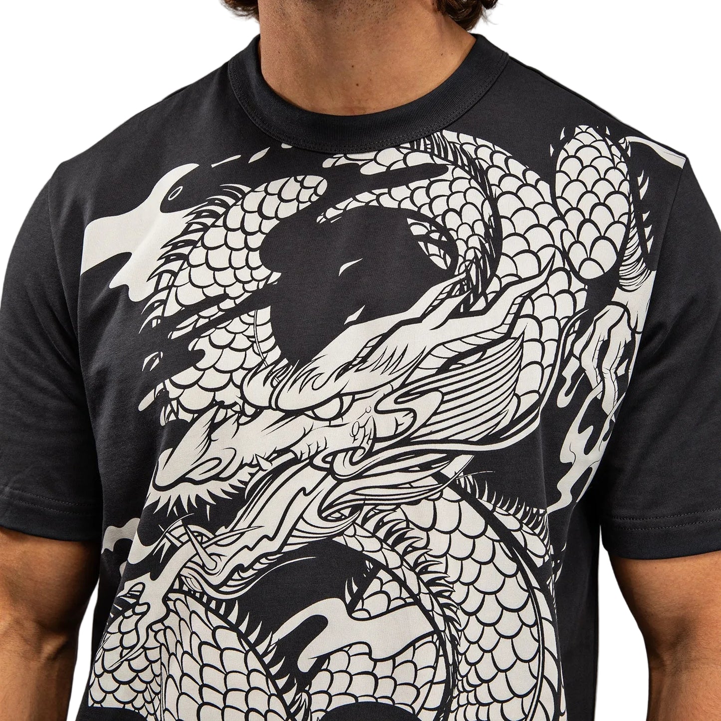 VENUM Dragon's Flight Men's T-Shirt (Charcoal Grey/Cream White)