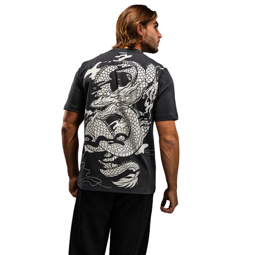 VENUM Dragon's Flight Men's T-Shirt (Charcoal Grey/Cream White)