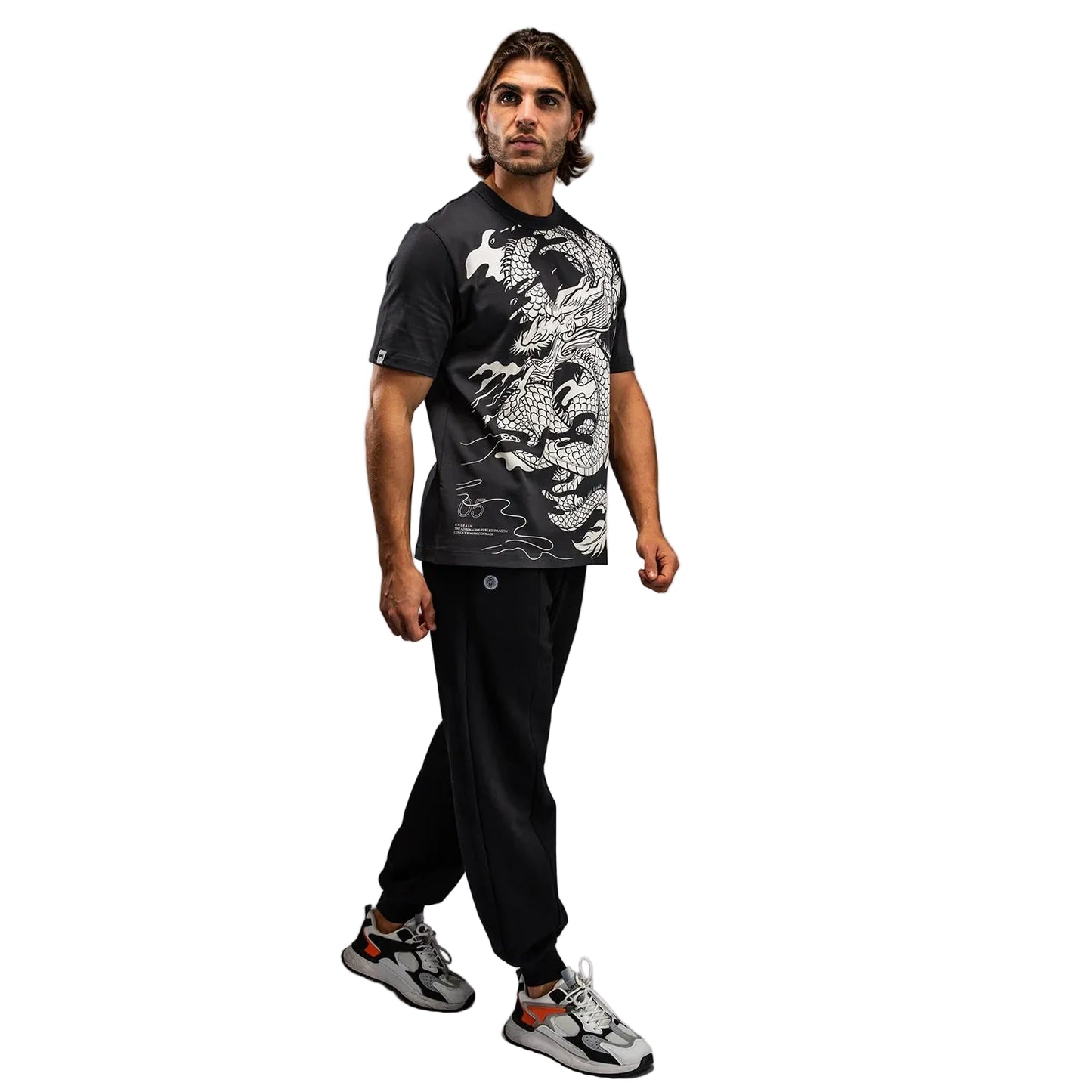 VENUM Dragon's Flight Men's T-Shirt (Charcoal Grey/Cream White)