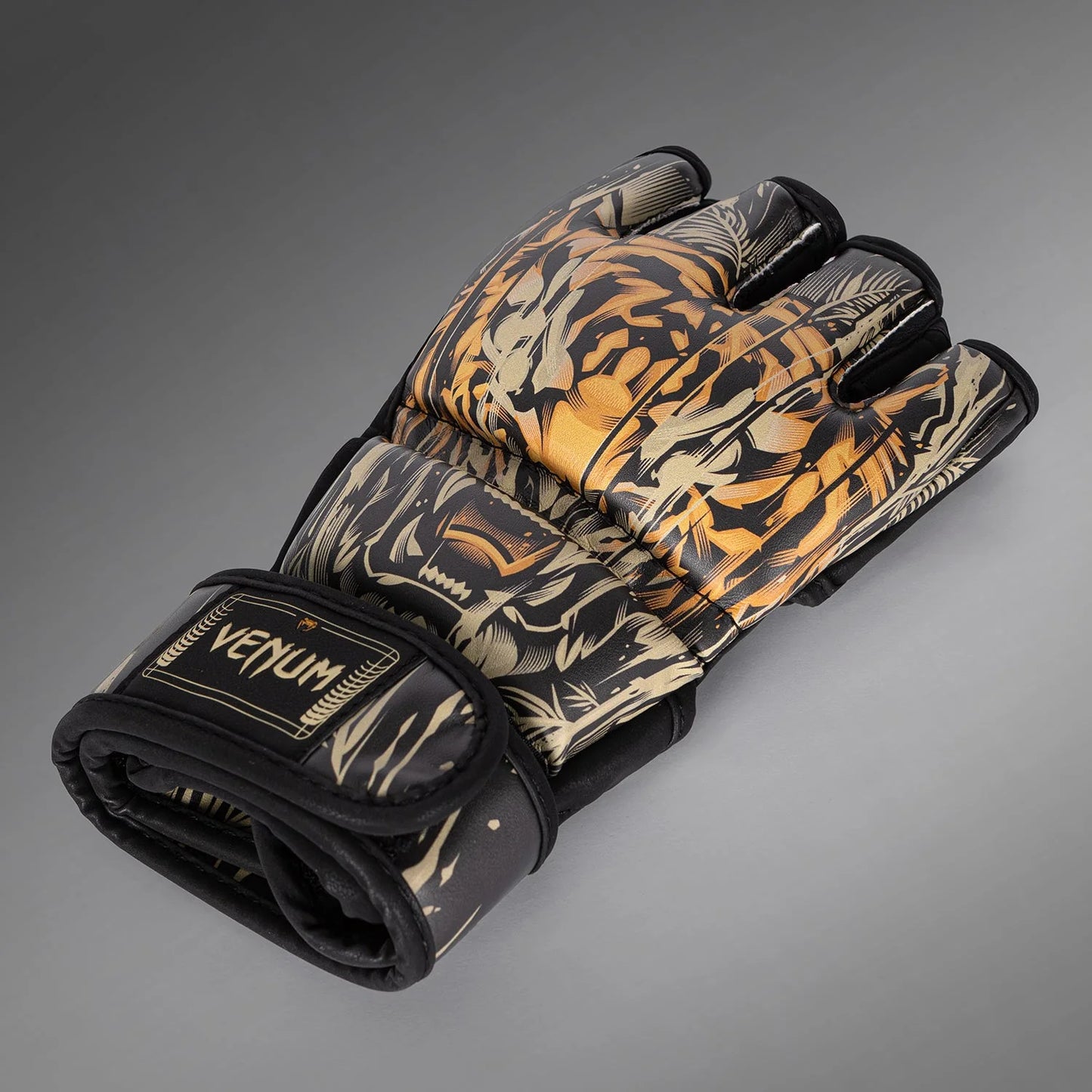 Venum - Tiger MMA Gloves - (Black/Neon Orange)