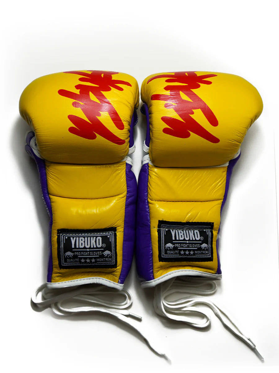 LACE-UP MMA GLOVE (YELLOW)