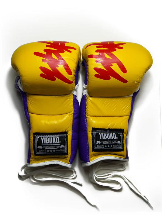 LACE-UP MMA GLOVE (YELLOW)